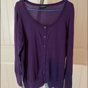Lane Bryant Long Sleeve Purple Cardigan Size 18/20